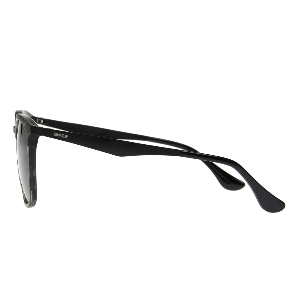 SINNER Cowell Matte Black / Grey Tortoise / Gradient Smoke Mirror Lens - Booley Galway