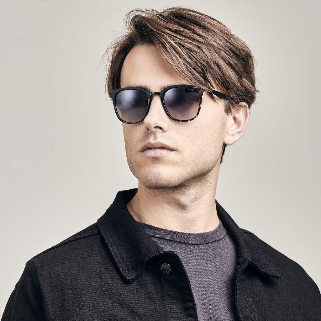 SINNER Cowell Matte Black / Grey Tortoise / Gradient Smoke Mirror Lens - Booley Galway
