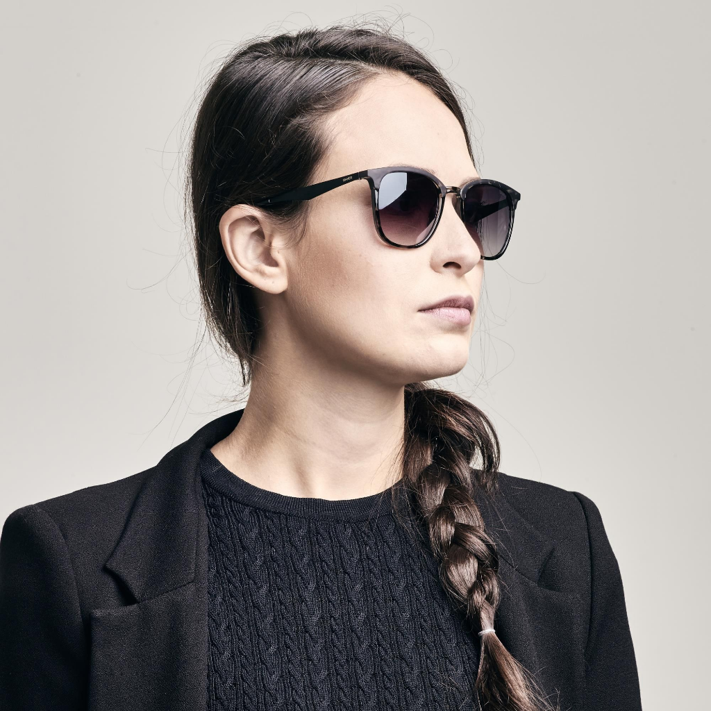 SINNER Cowell Matte Black / Grey Tortoise / Gradient Smoke Mirror Lens - Booley Galway