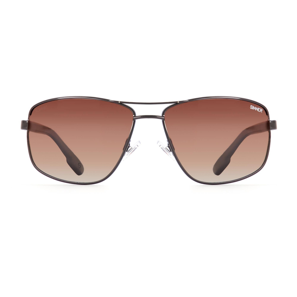SINNER Brandon X Brown Metal / Polarised SINTEC Gradient Brown Lens - Booley Galway
