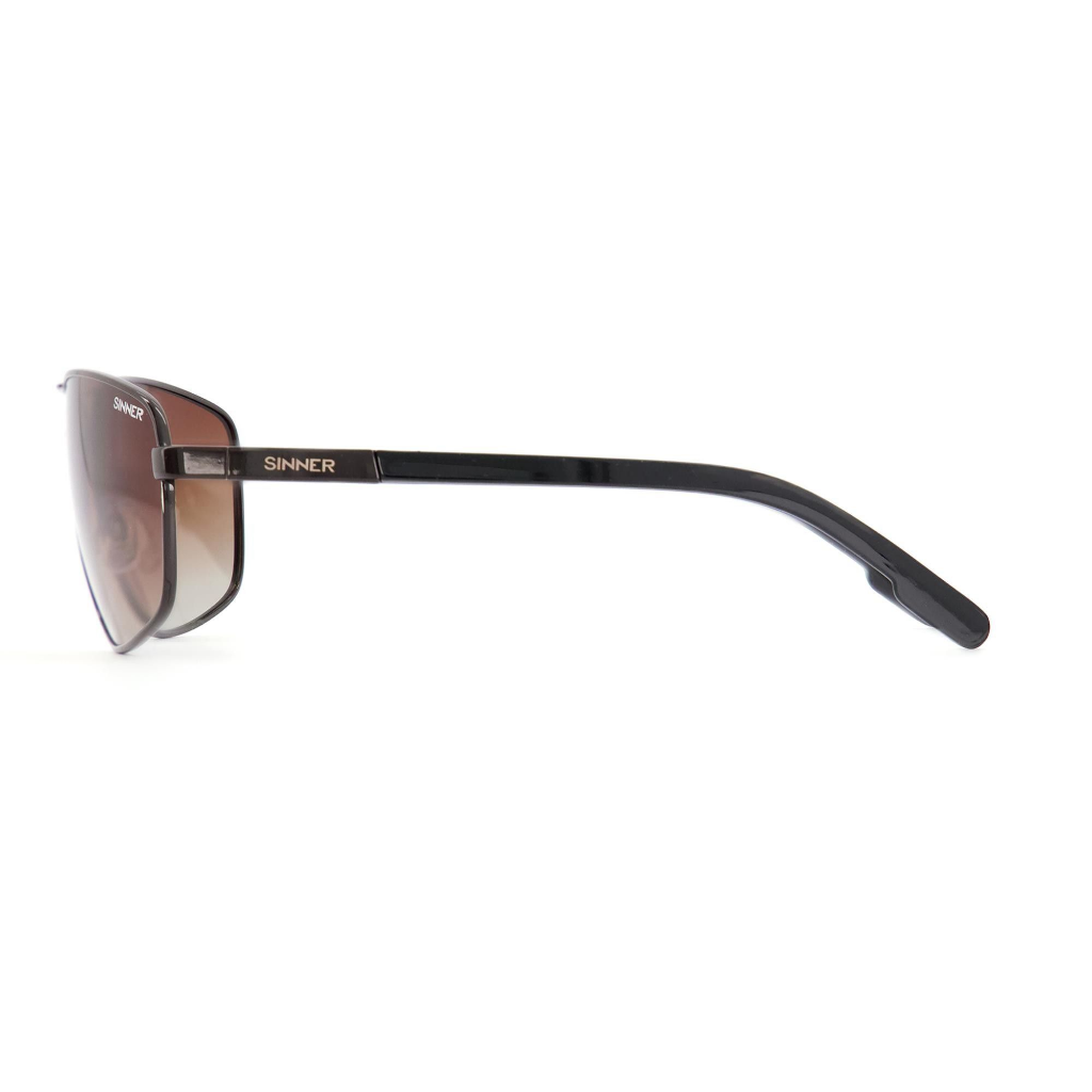 SINNER Brandon X Brown Metal / Polarised SINTEC Gradient Brown Lens - Booley Galway