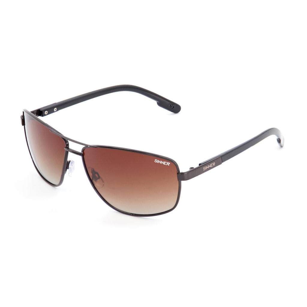 SINNER Brandon X Brown Metal / Polarised SINTEC Gradient Brown Lens - Booley Galway