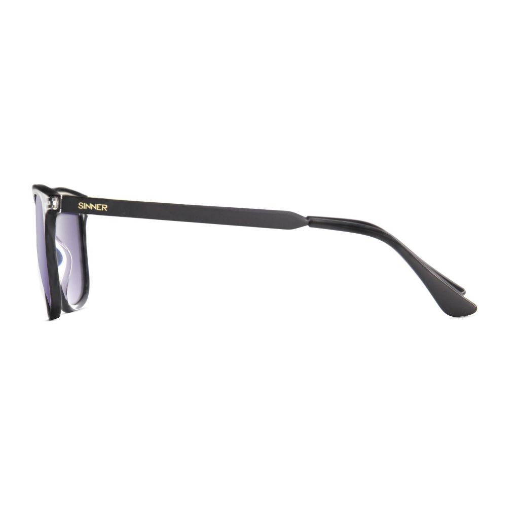 SINNER Aliso Shiny Black / Polarised SINTEC Gradient Smoke Mirror Lens - Booley Galway
