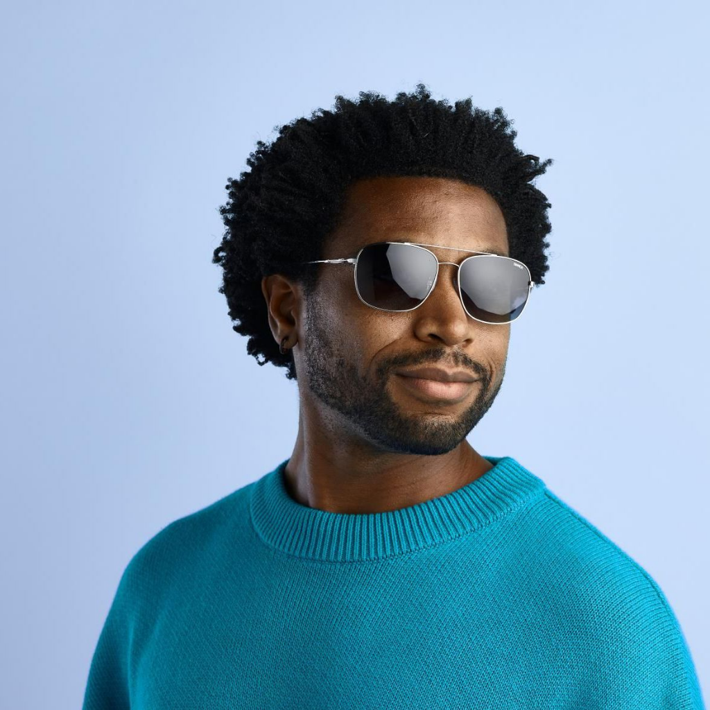 SINNER Bodega Shiny Silver Metal / Polarised SINTEC Gradient Green Lens - Booley Galway