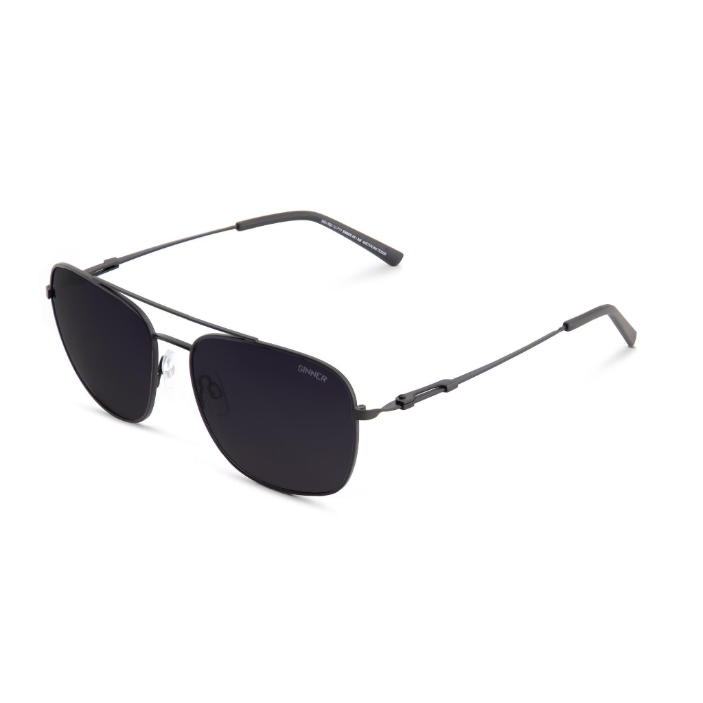 SINNER Bodega Matte Gunmetal / Polarised SINTEC Smoke Mirror Lens - Booley Galway