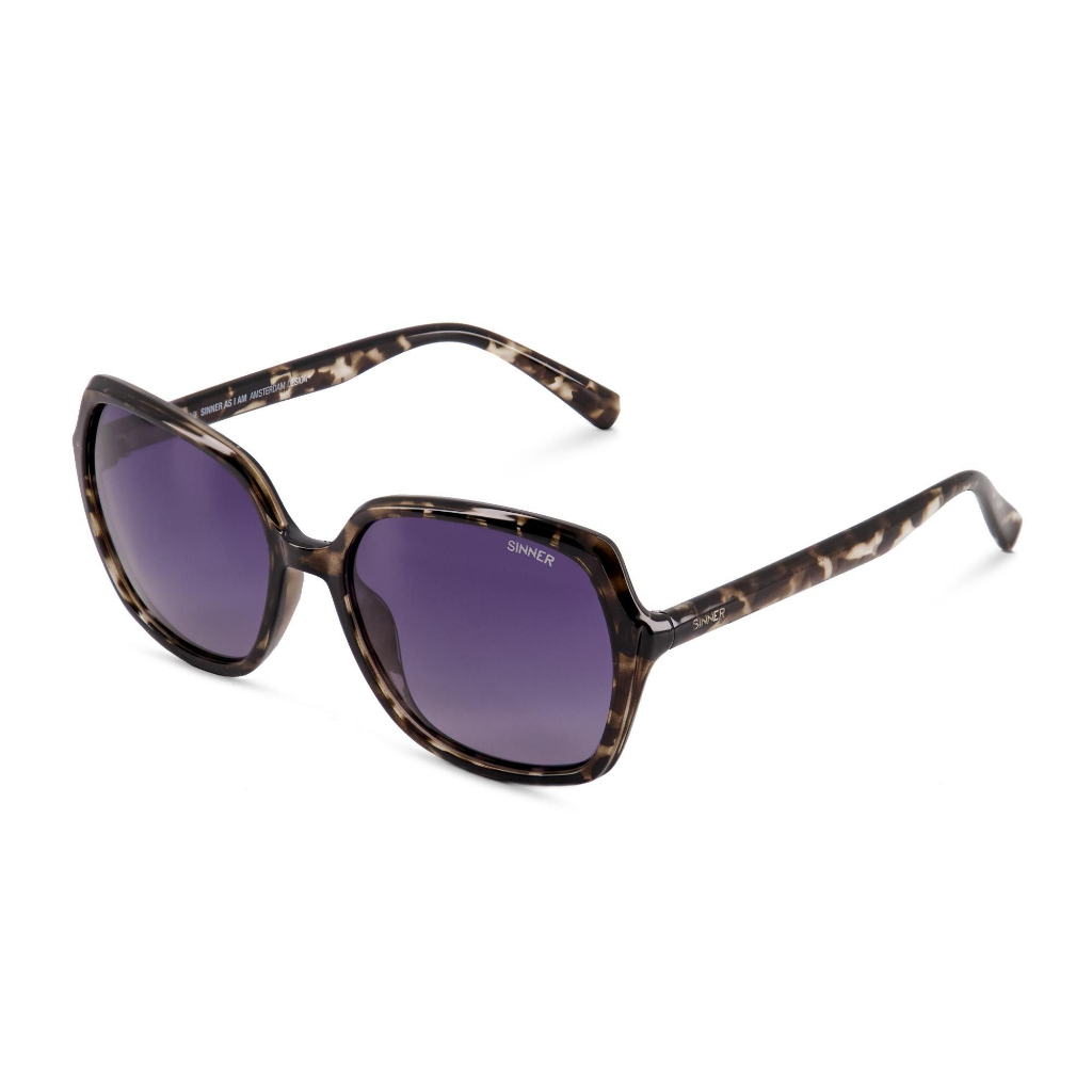 SINNER Montara Black Grey Tortoise / Polarised SINTEC Smoke Lens - Booley Galway