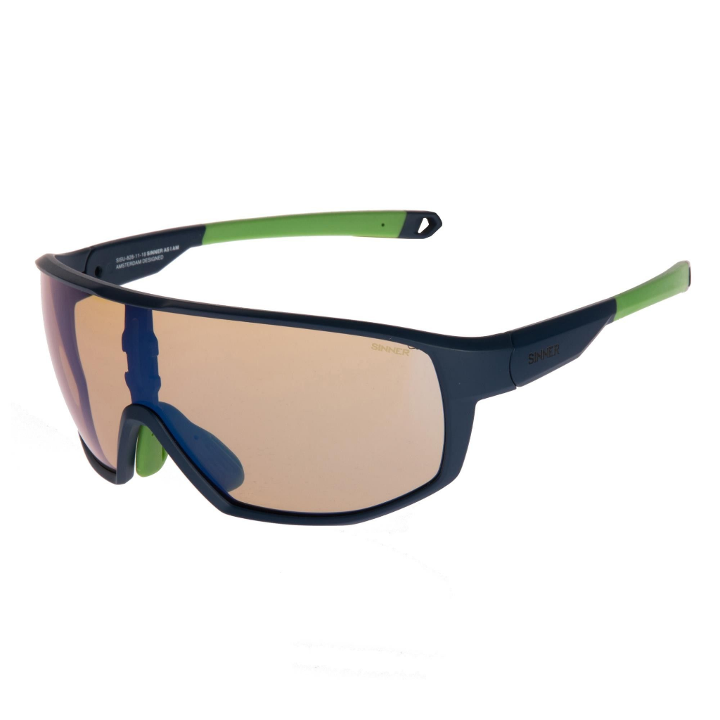 Bryce II Ski - Matte Black / Matte Green / SINTRAST Snow Orange Mirror Lens