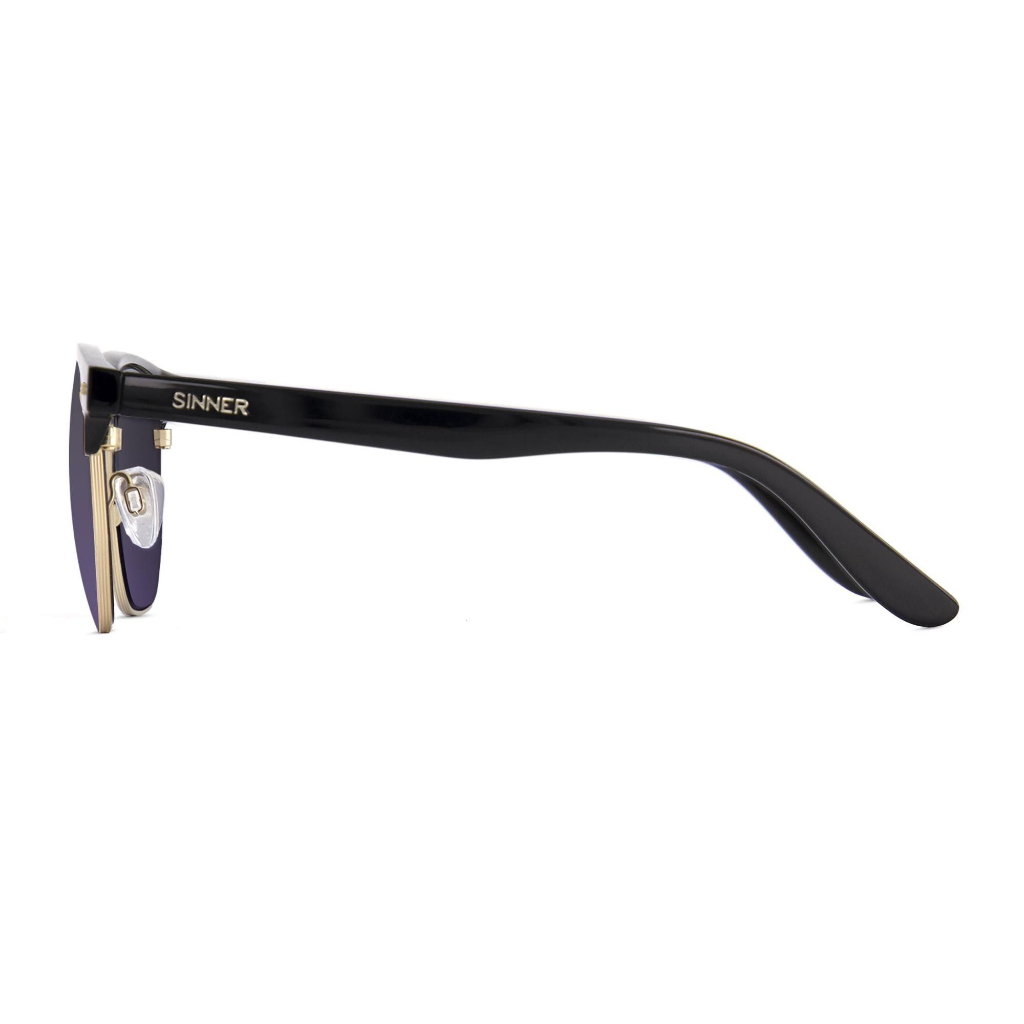 SINNER Dusk Shiny Black / Polarised SINTEC Smoke Lens - Booley Galway