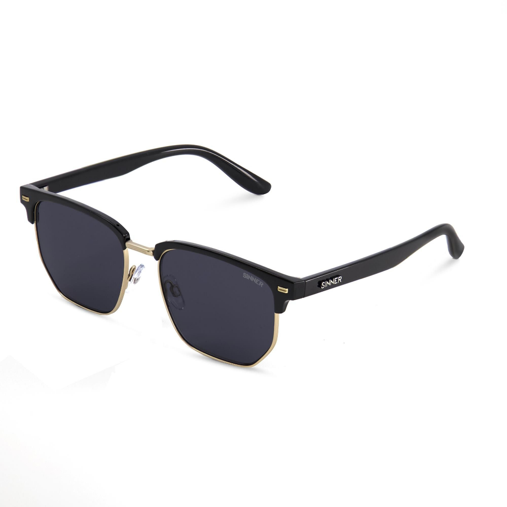 SINNER Dusk Shiny Black / Polarised SINTEC Smoke Lens - Booley Galway