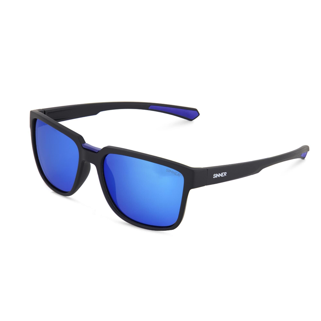 SINNER Knoll Matte Black / Polarised SINTEC Blue Oil Lens - Booley Galway