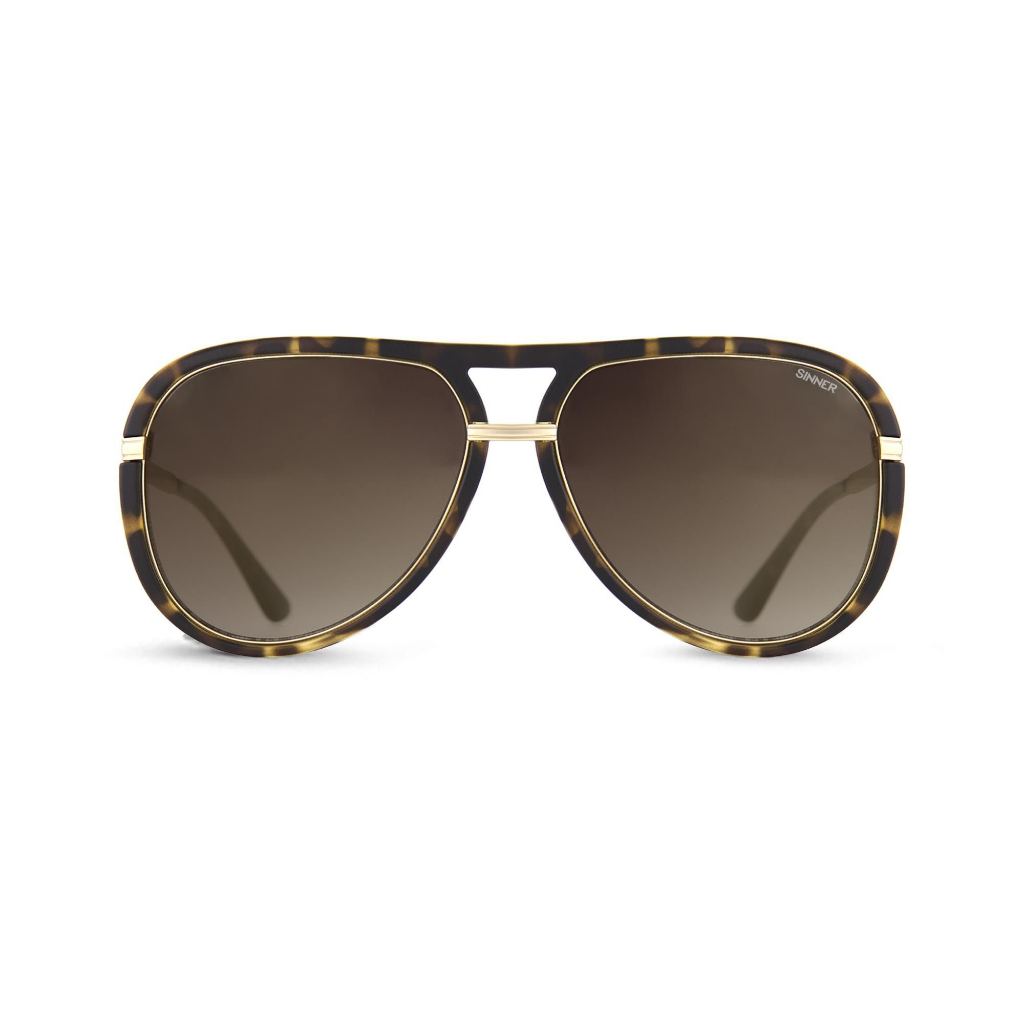 SINNER Milan Gold Tortoise / Gold Mirror Lens - Booley Galway