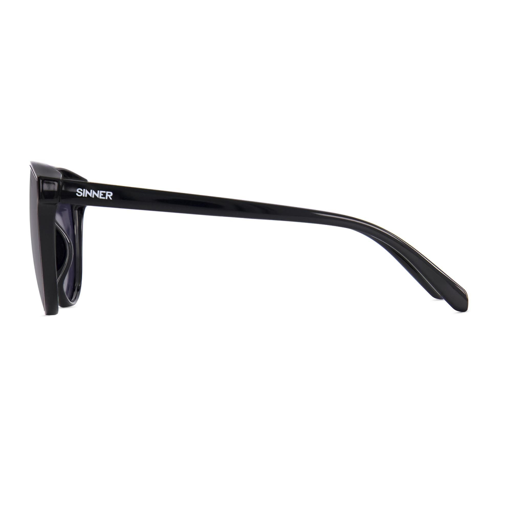SINNER Kyoto Shiny Black / Polarised SINTEC Smoke Mirror Lens - Booley Galway