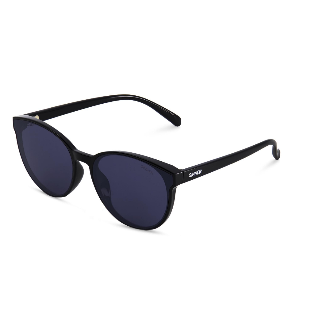 SINNER Kyoto Shiny Black / Polarised SINTEC Smoke Mirror Lens - Booley Galway