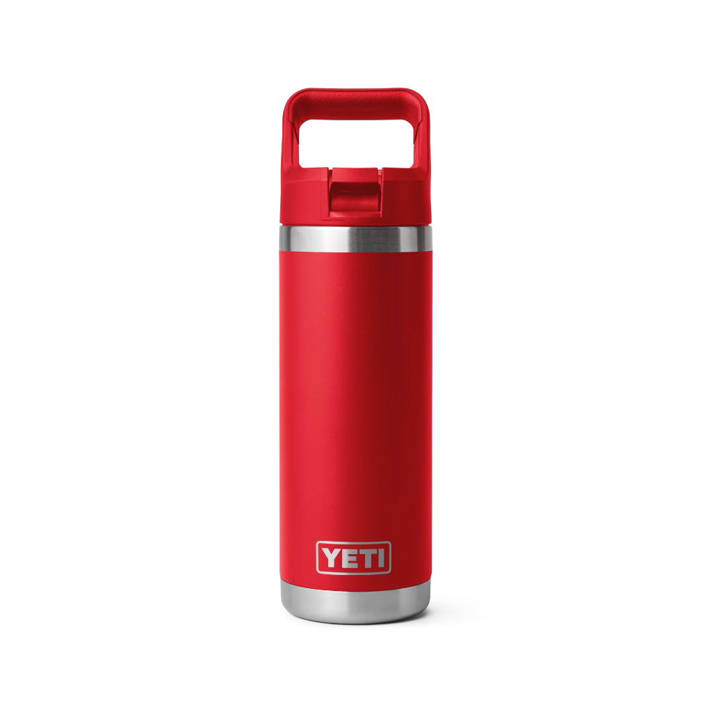 Yeti Rambler 18 oz Colour Straw Cap Bottle Rescue Red - Booley Galway