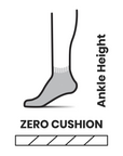 Men's Run Zero Cushion Ankle - Black