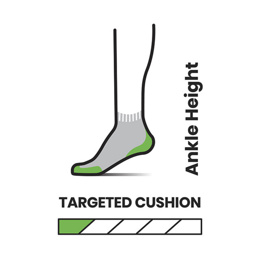 Women's Run Targeted Cushion Ankle - Light Grey