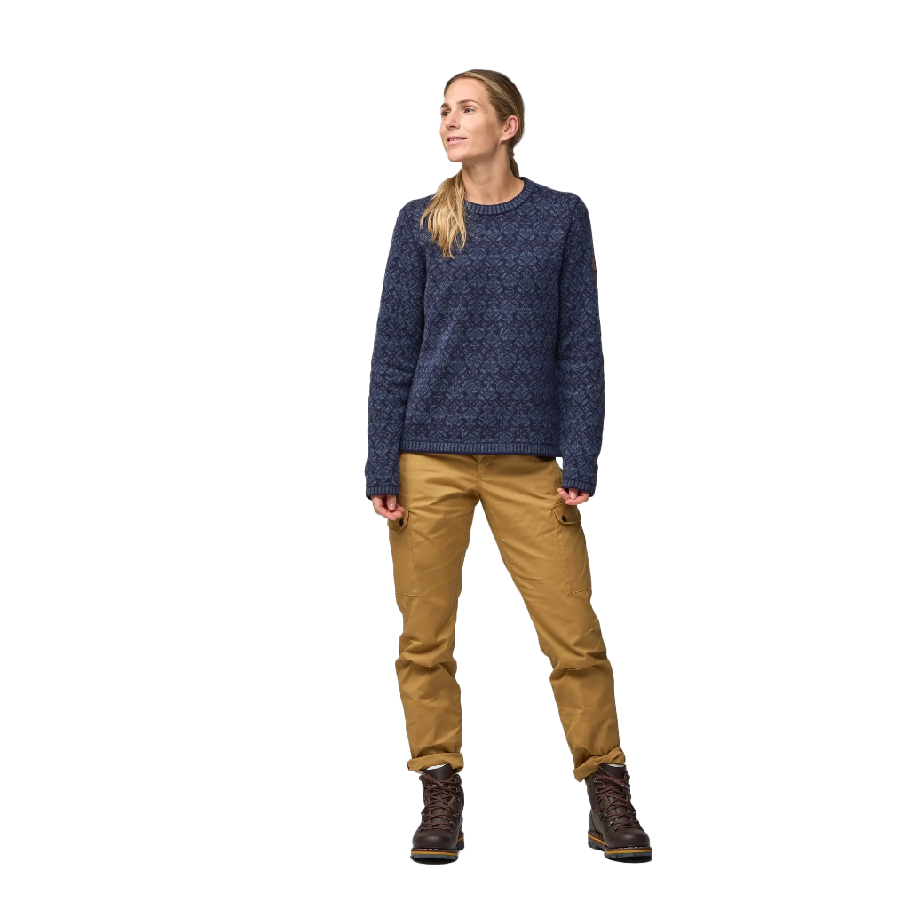 Fjallraven Women's Snow Round Neck Sweater - Booley Galway