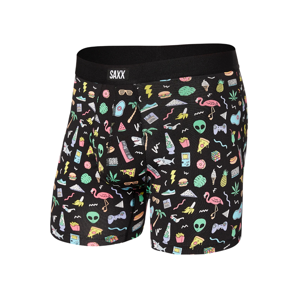 Saxx Men's Daytripper Boxer Brief Fly Funbits / Black - Booley Galway