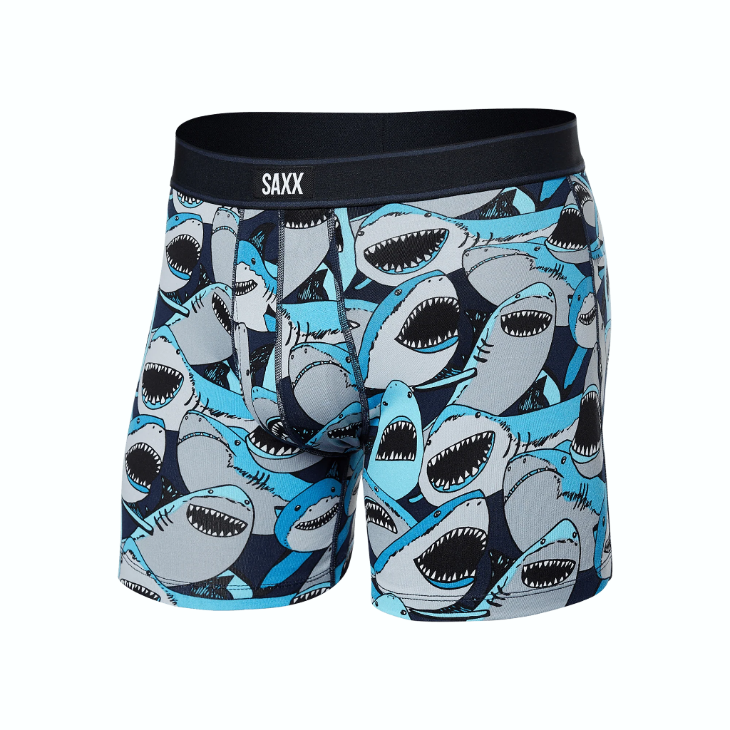 Saxx Men's Daytripper Comfort Stretch Boxer Brief 5 in Shark Tank Camo / Navy - Booley Galway