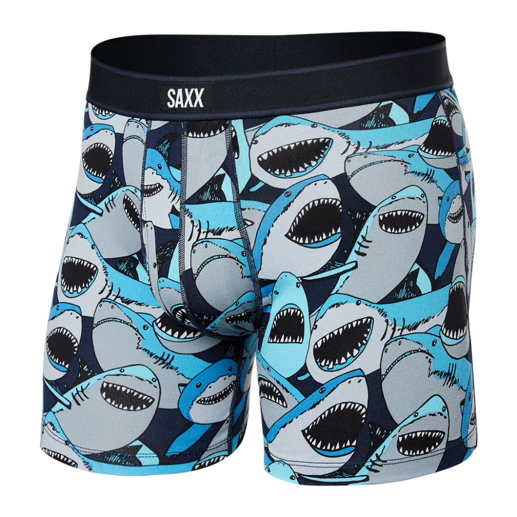 Saxx Men&#39;s Daytripper Boxer Brief Fly Shark Tank Camo / Navy - Booley Galway