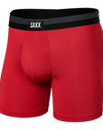 Men's Sport Mesh Boxer Brief 5 in - Sunset Red