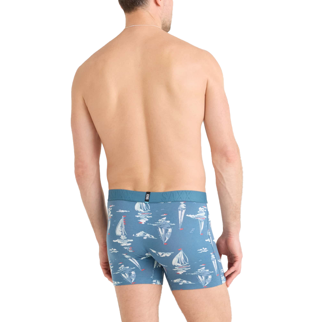 Saxx DropTemp Cooling Cotton Boxer Brief 5 in Sail Away / Tapestry - Booley Galway