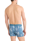 Men's DropTemp Cooling Cotton Boxer Brief 5 in - Sail Away / Tapestry