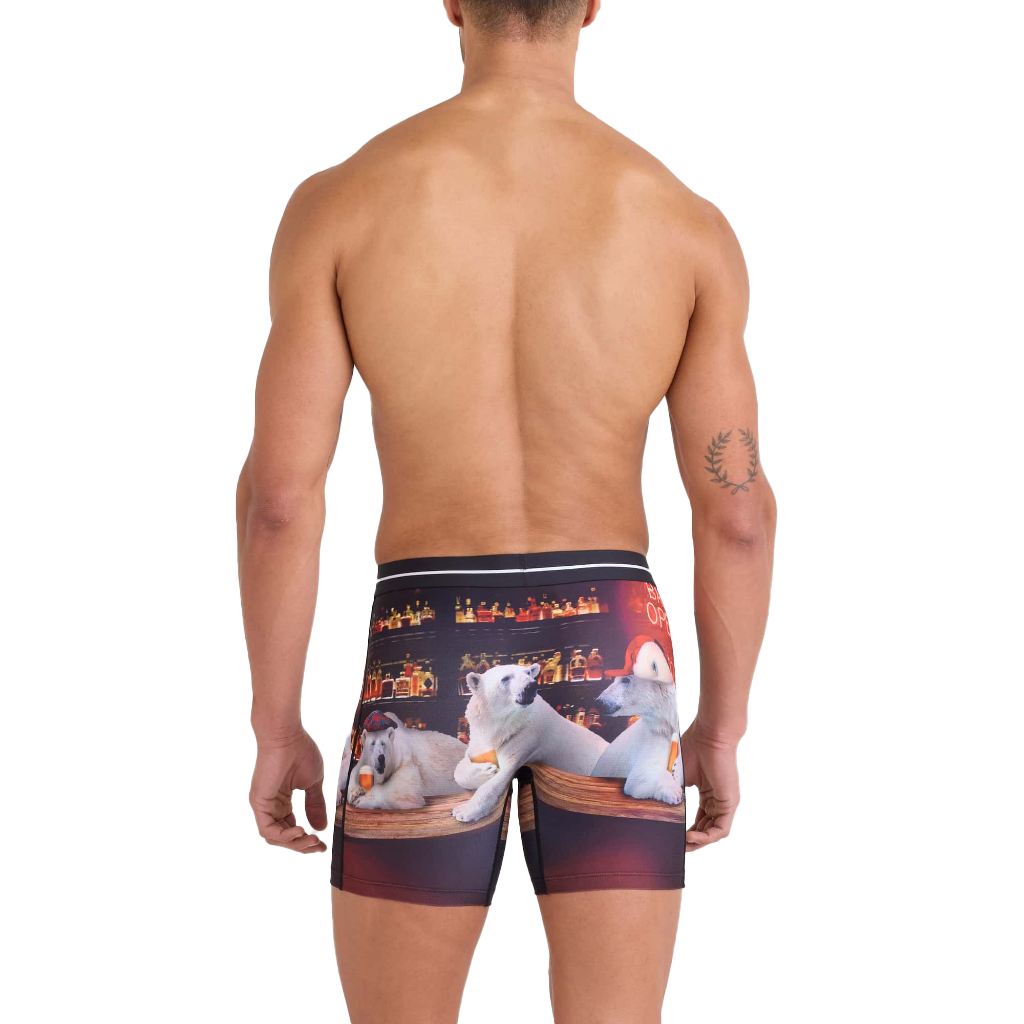 Saxx Men's Volt Breathable Mesh Boxer Brief 6 in Da Bears / Multi - Booley Galway