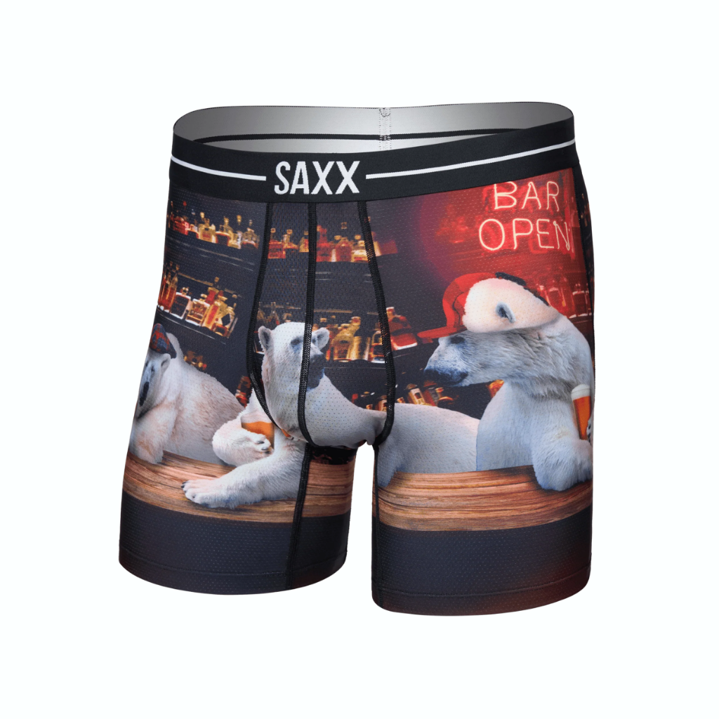 Saxx Men's Volt Breathable Mesh Boxer Brief 6 in Da Bears / Multi - Booley Galway