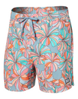 Saxx Men's Oh Buoy Stretch Volley Swim Shorts 5 in Flower Pop Multi - Booley Galway