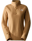 The North Face Women's 100 Glacier 1/4 Zip Almond Butter - Booley Galway