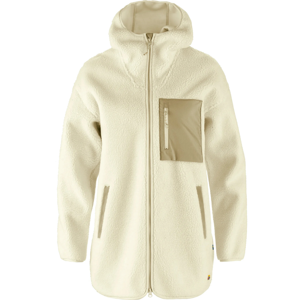 Fjallraven Women's Vardag Pile Fleece Long Chalk White - Booley Galway