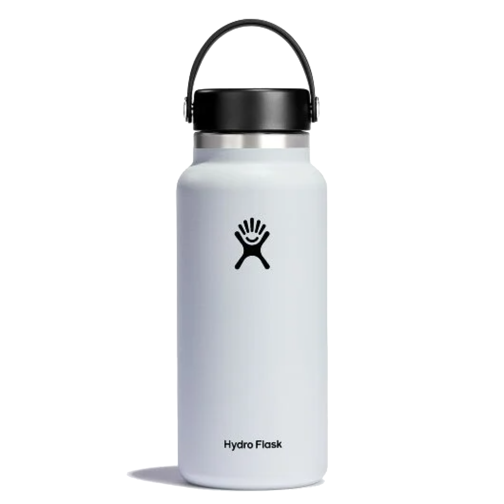 Hydro Flask Wide Mouth 32 oz Bottle White - Booley Galway