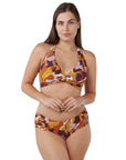 Women's Lunan Mid Waist Briefs - Ochre