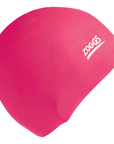 Zoggs Kids Silicone Swim Cap Pink - Booley Galway