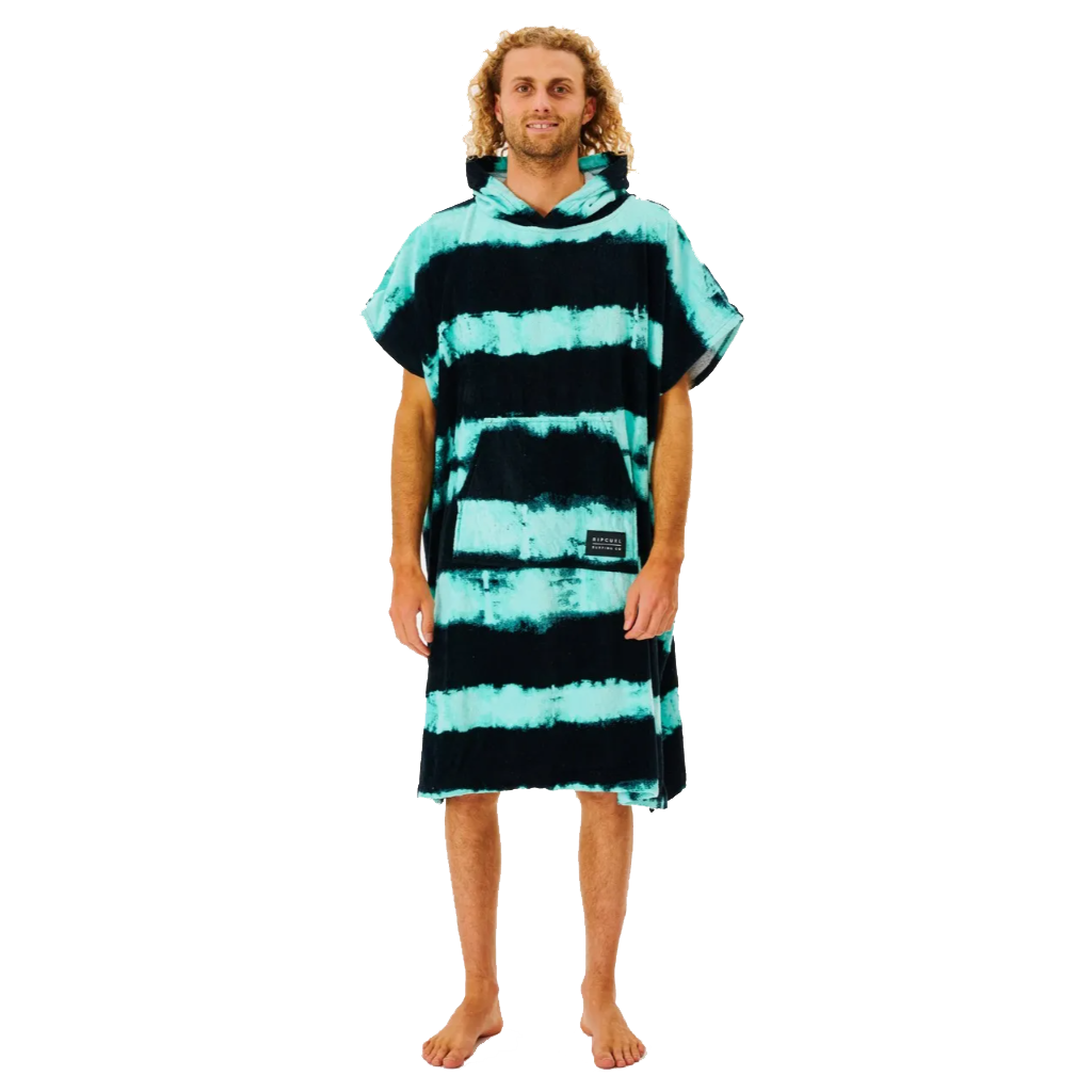 Rip Curl Combo Print Hooded Towel Black - Booley Galway