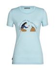 Icebreaker Women's Merino Tech Lite II S/S T-Shirt Nature has the Answers Haze - Booley Galway