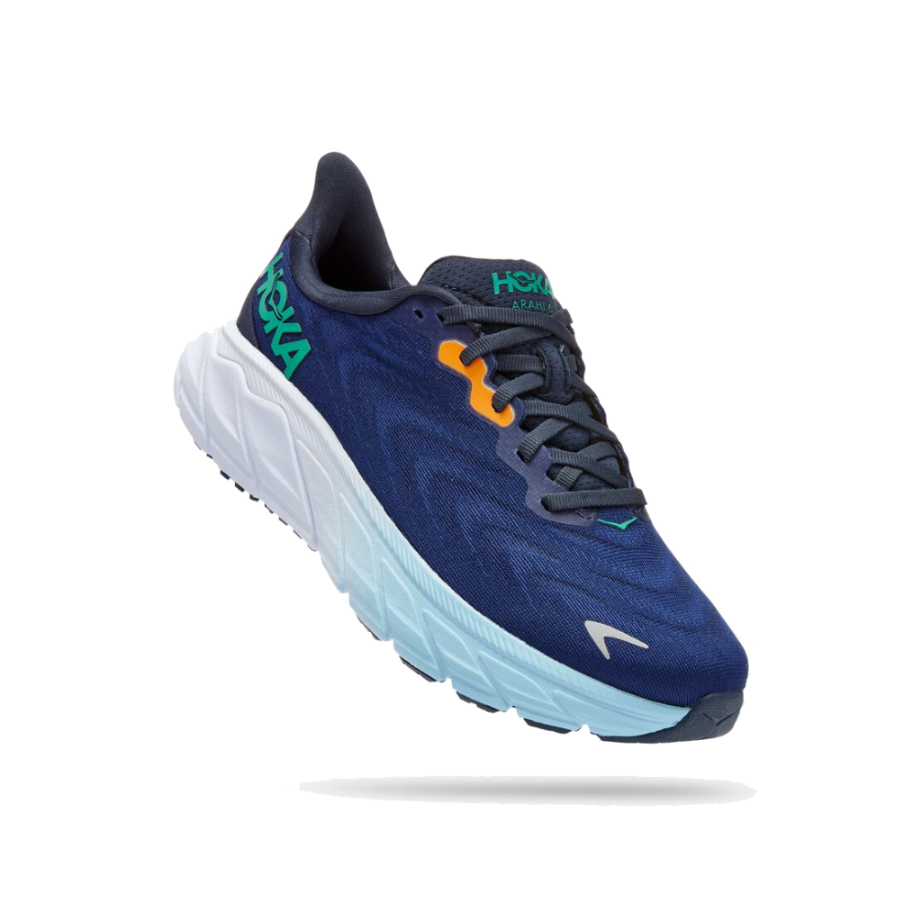 Hoka Women&#39;s Arahi 6 Outer Space / Bellwether Blue - Booley Galway