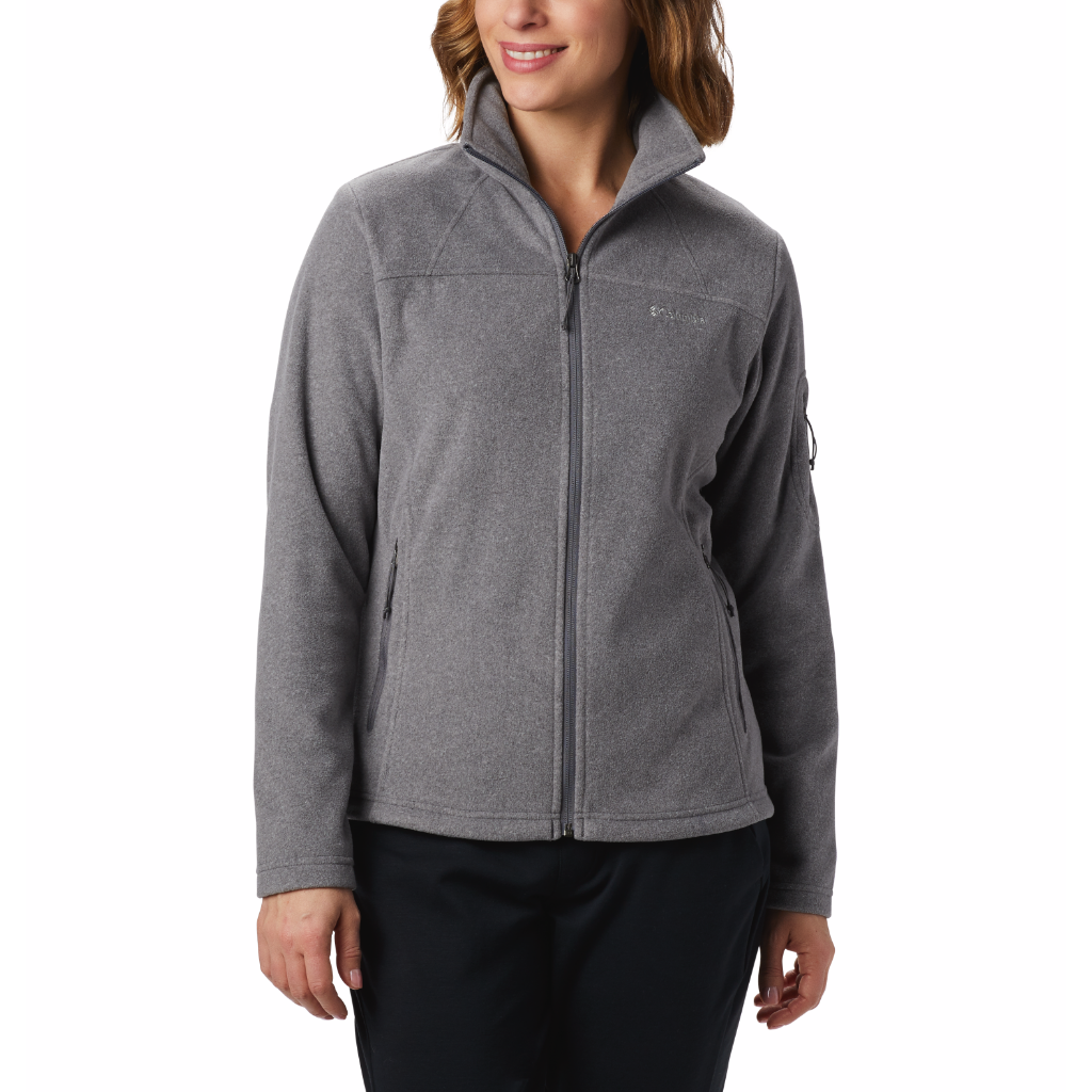 Columbia Women&#39;s Fast Trek II Full Zip Fleece Jacket City Grey Heather - Booley Galway