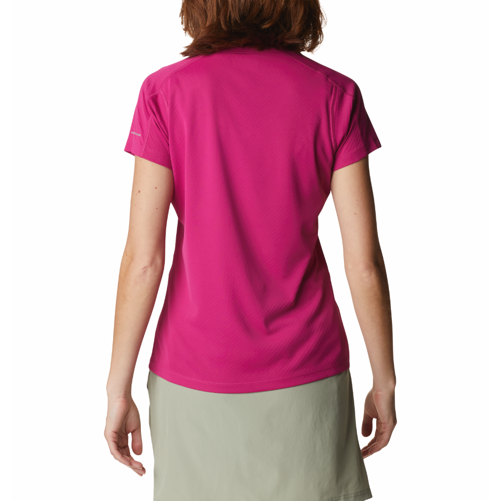 Columbia Women&#39;s Zero Rules S/S Shirt Wild Fuchsia - Booley Galway