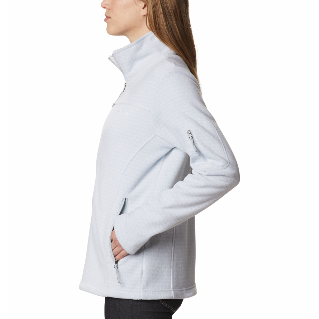 Columbia Women&#39;s Fast Trek Printed Fleece Jacket Cirrus Grey Sparkler - Booley Galway