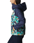 Columbia Women's Ulica Rain Jacket Nocturnal Leafy Lines Multi Print / Nocturnal - Booley Galway
