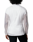 Women's FKT Windbreaker Jacket White Aerial Emboss - Booley Galway