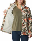 Columbia Women's Inner Limits II Jacket Chalk Floriculture Print - Booley Galway
