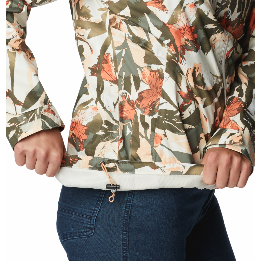 Columbia Women&#39;s Inner Limits II Jacket Chalk Floriculture Print - Booley Galway