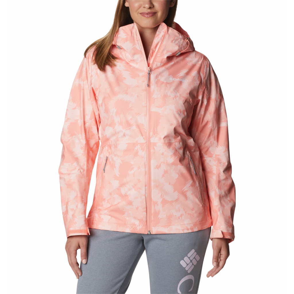 Columbia Women&#39;s Ten Trails Shell Coral Reef Typhoon Blooms Print - Booley Galway