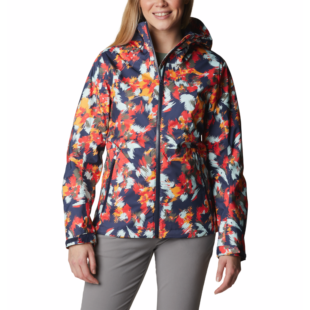 Columbia Women&#39;s Ten Trails Shell Nocturnal Typhoon Blooms Multi Print - Booley Galway