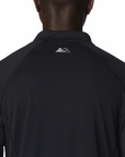 Columbia Men's Endless Trail 1/2 Zip L/S Tee Black - Booley Galway