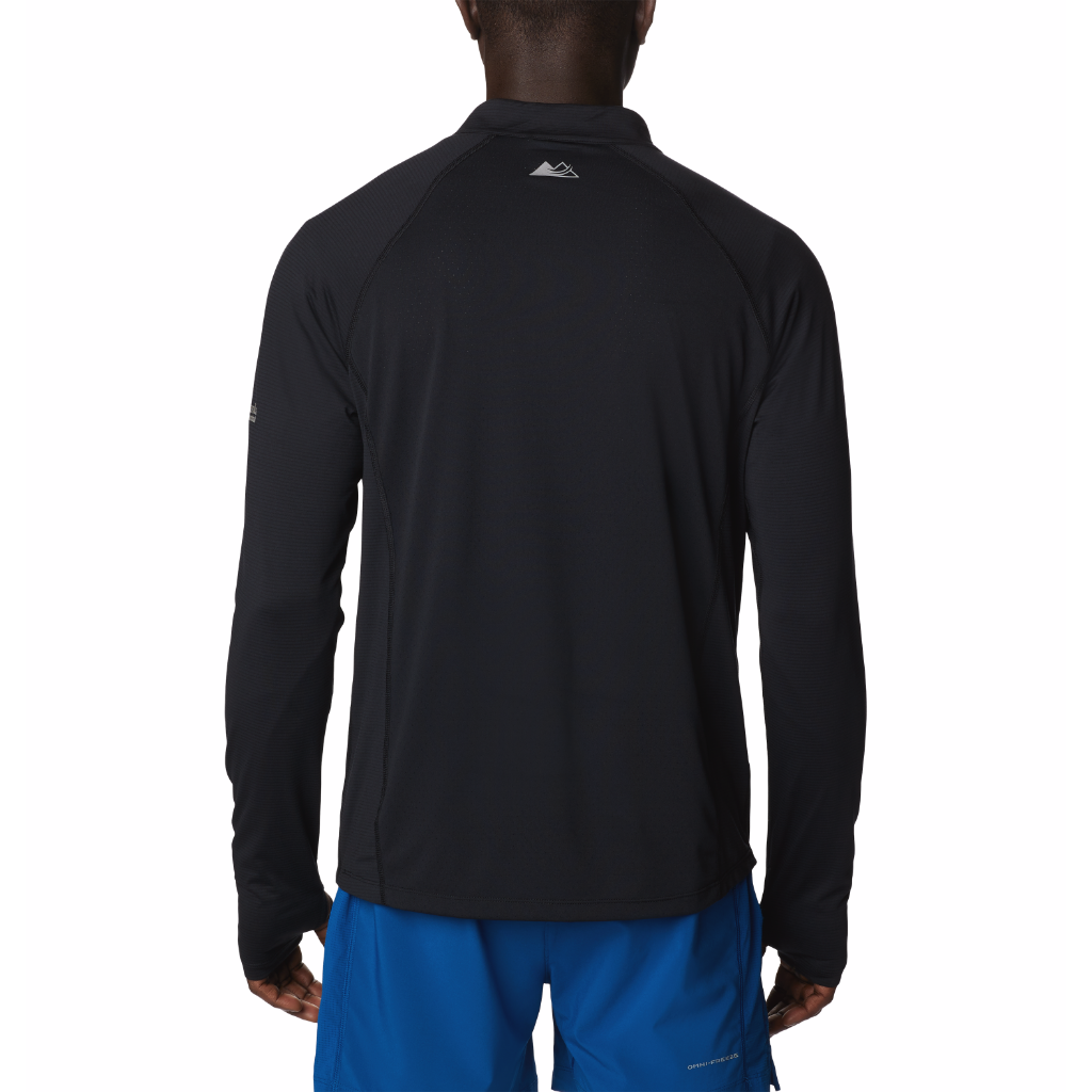 Columbia Men&#39;s Endless Trail 1/2 Zip L/S Tee Black - Booley Galway
