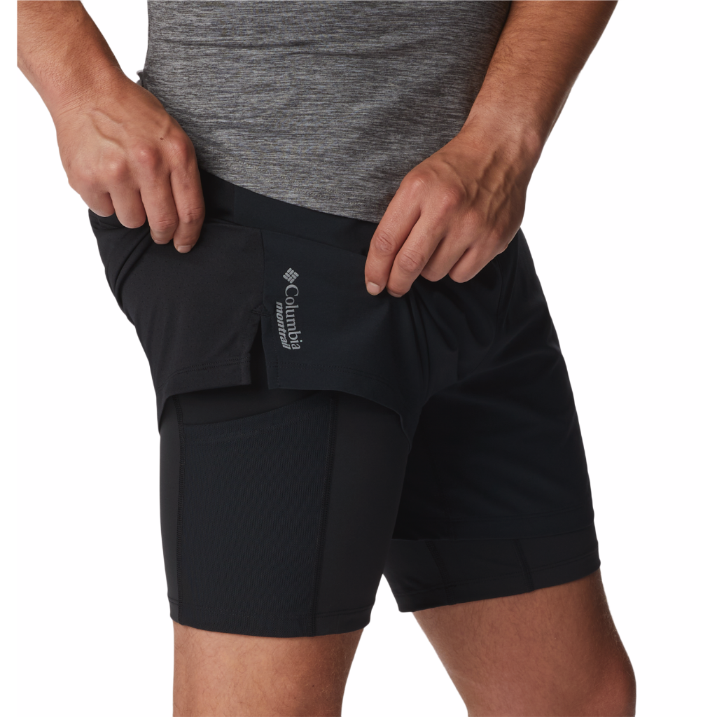 Columbia Men&#39;S Endless Trail 2-in-1 Shorts Black - Booley Galway